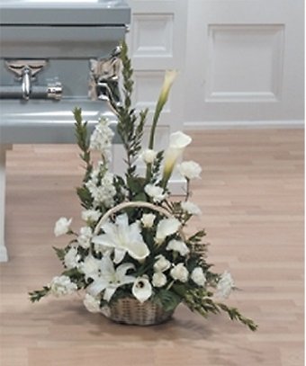 Stately Lily Tribute Basket
