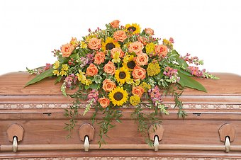Heaven\'s Sunset Casket Spray